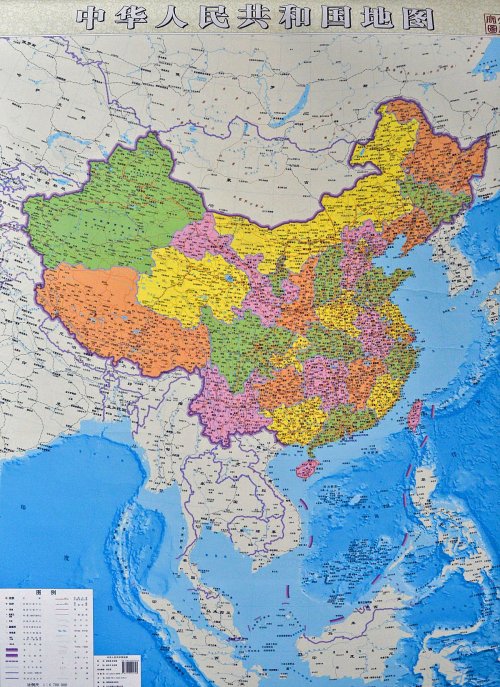 New map of China 2014
